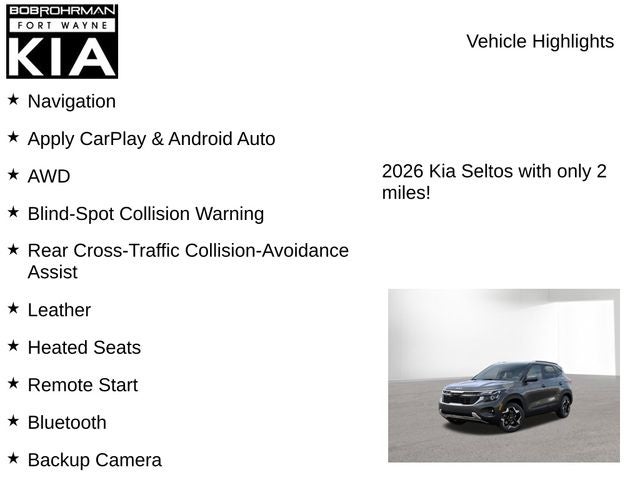 2026 Kia Seltos S