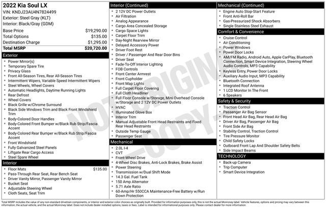 2022 Kia Soul LX