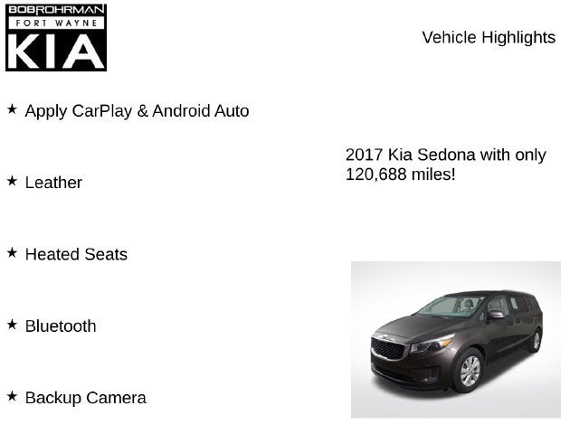2017 Kia Sedona LX