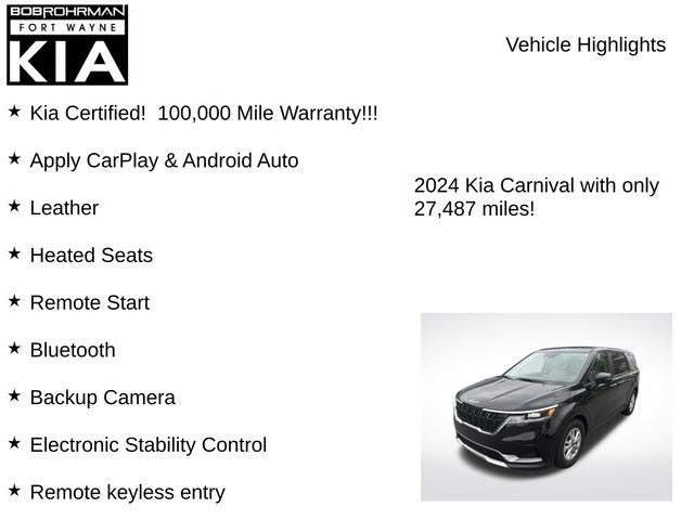 2024 Kia Carnival LX