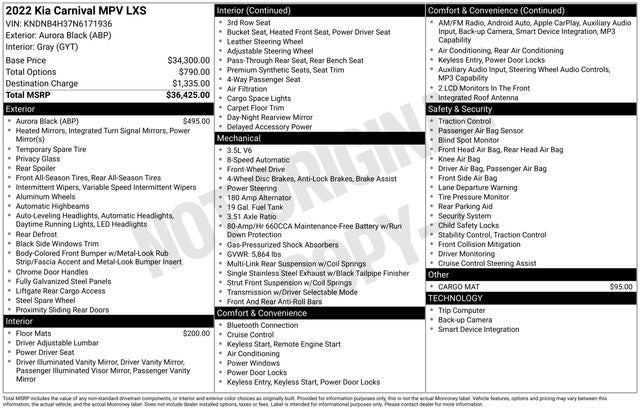 2022 Kia Carnival LXS