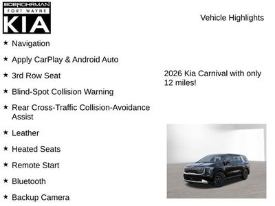 2026 Kia Carnival LXS