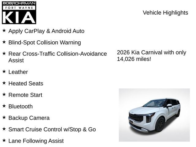 2026 Kia Carnival LXS