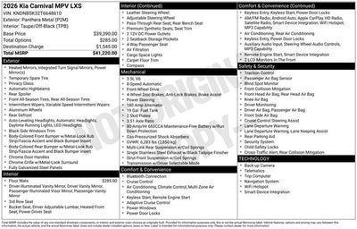 2026 Kia Carnival LXS