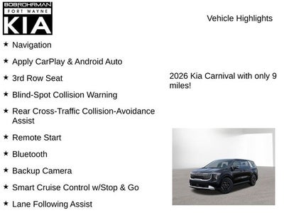2026 Kia Carnival LX