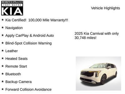 2025 Kia Carnival LXS