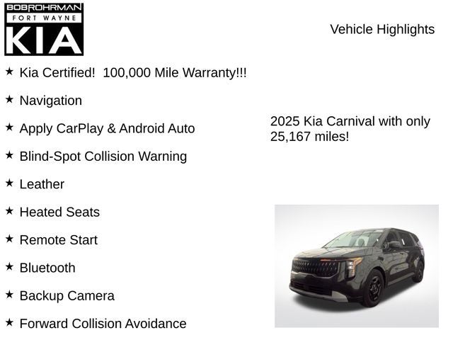 2025 Kia Carnival LXS