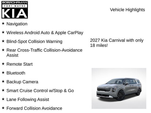 2027 Kia Carnival LX