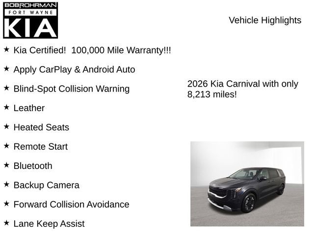 2026 Kia Carnival Hybrid LXS