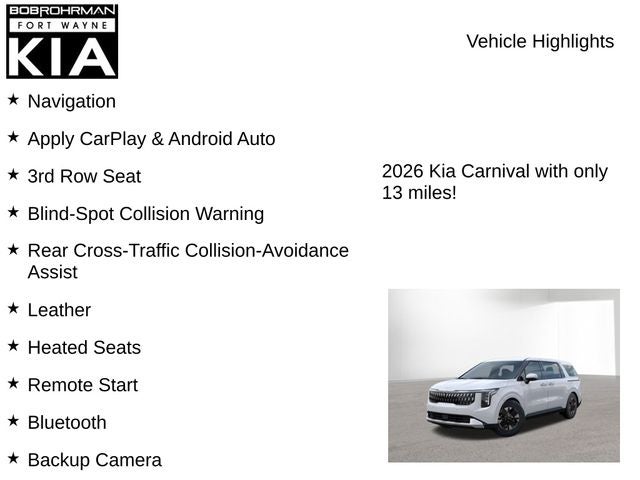 2026 Kia Carnival Hybrid LXS