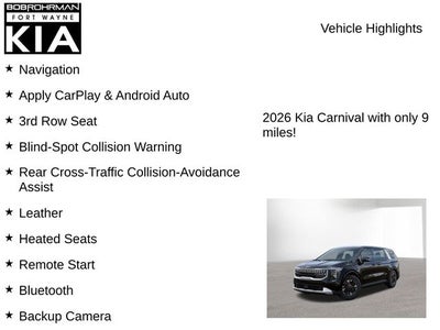 2026 Kia Carnival Hybrid LXS