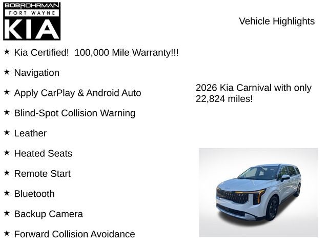 2026 Kia Carnival Hybrid LXS