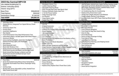 2023 Kia Carnival EX