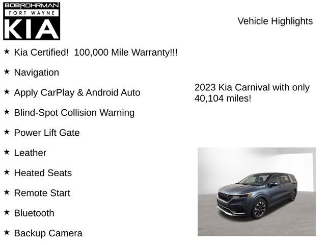 2023 Kia Carnival EX