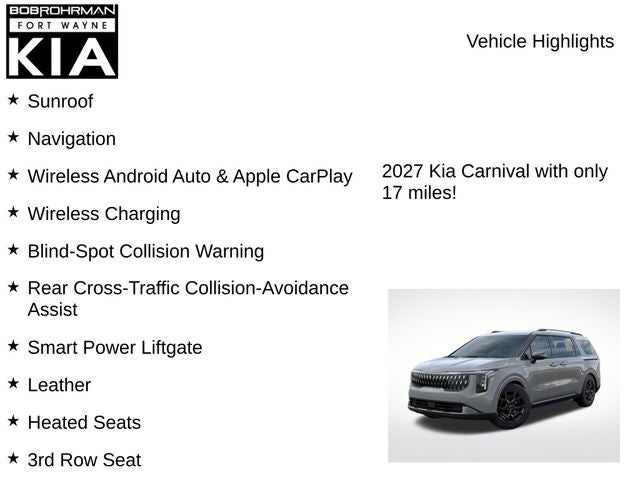 2027 Kia Carnival EX