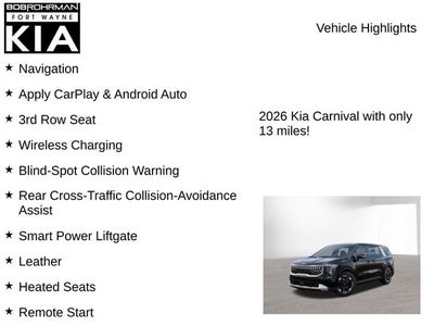 2026 Kia Carnival EX
