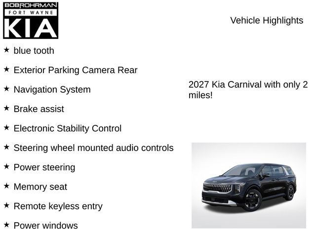 2027 Kia Carnival EX