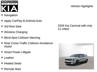 2026 Kia Carnival EX