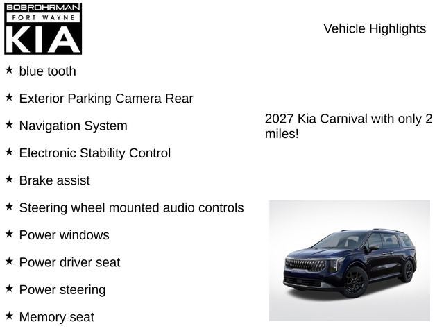 2027 Kia Carnival Hybrid EX