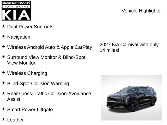 2027 Kia Carnival SX