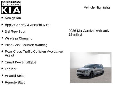 2026 Kia Carnival SX Prestige