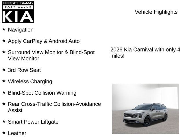 2026 Kia Carnival SX Prestige