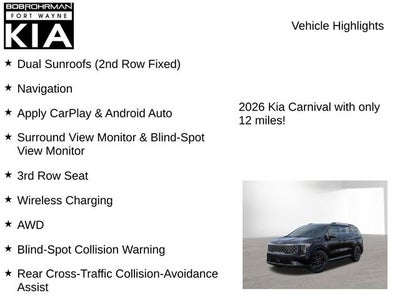 2026 Kia Carnival SX Prestige