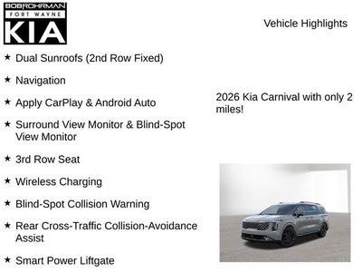 2026 Kia Carnival SX Prestige