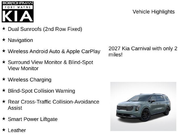 2027 Kia Carnival SX