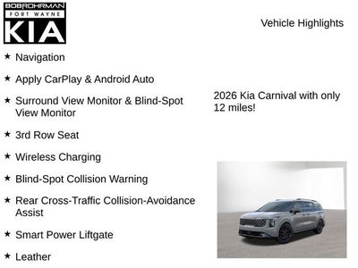 2026 Kia Carnival SX