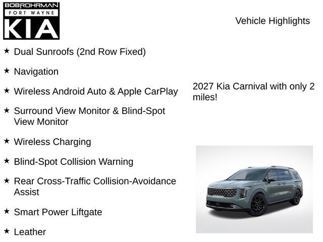 2027 Kia Carnival SX Prestige