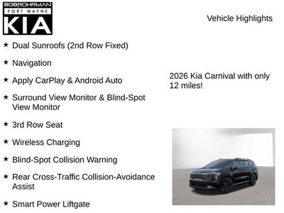 2026 Kia Carnival SX