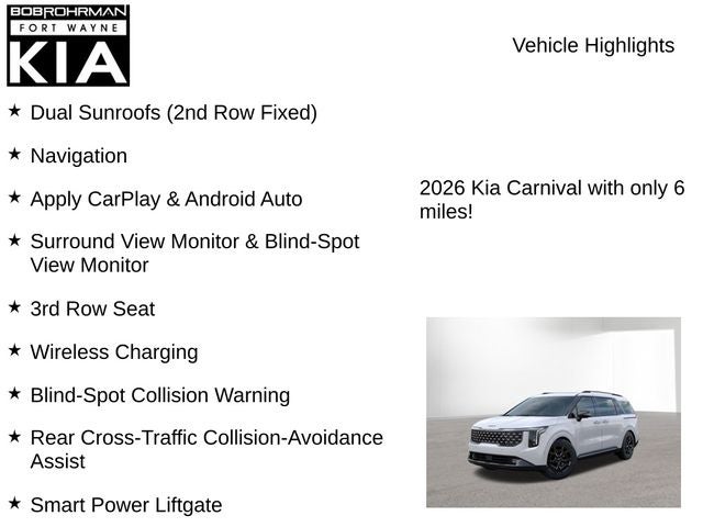2026 Kia Carnival Hybrid SX Prestige