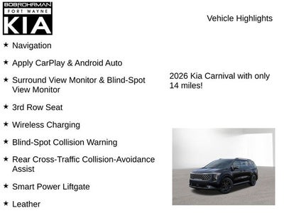 2026 Kia Carnival Hybrid SX