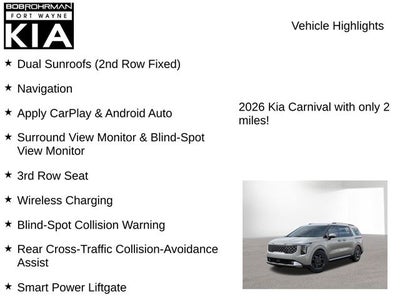 2026 Kia Carnival Hybrid SX