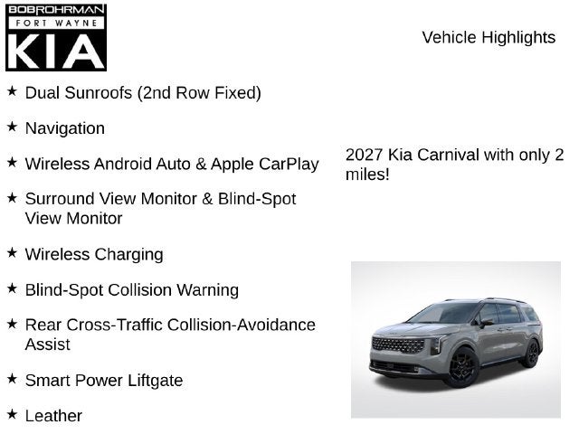 2027 Kia Carnival Hybrid SX