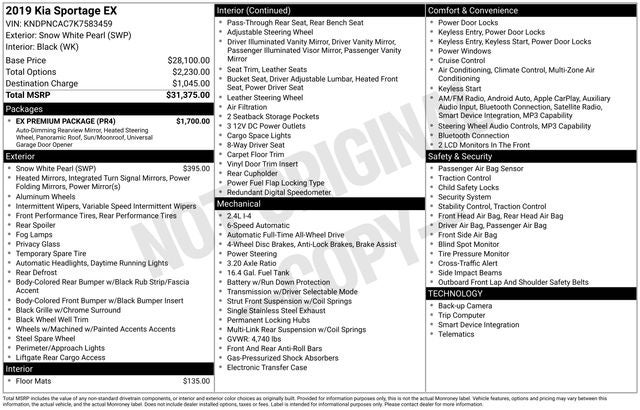 2019 Kia Sportage EX