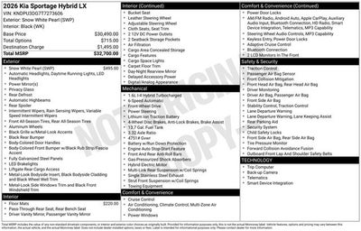 2026 Kia Sportage Hybrid LX