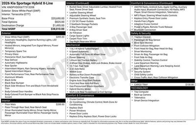 2026 Kia Sportage Hybrid X-Line