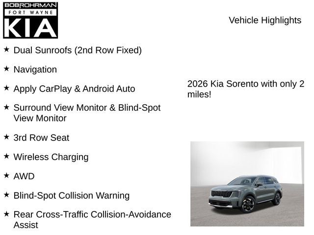 2026 Kia Sorento Hybrid EX