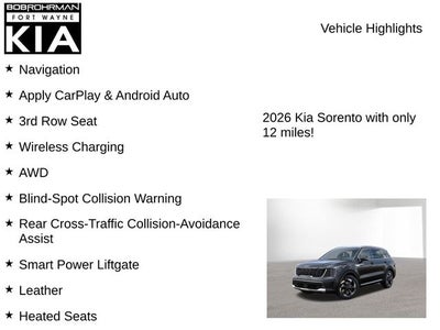 2026 Kia Sorento Hybrid EX