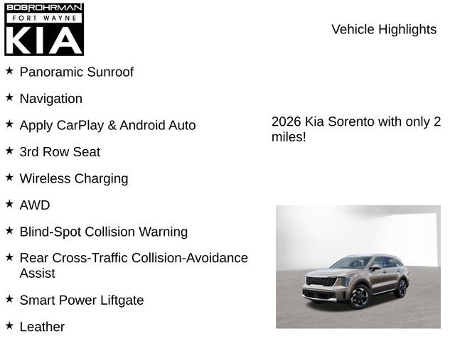2026 Kia Sorento Hybrid EX