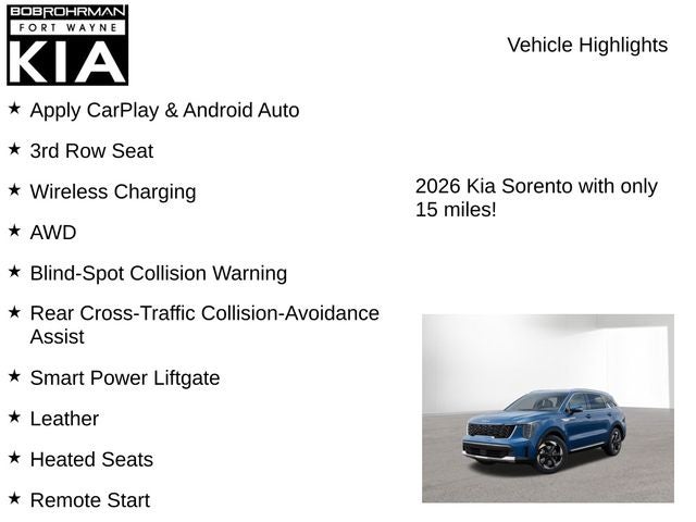 2026 Kia Sorento Plug-In Hybrid EX