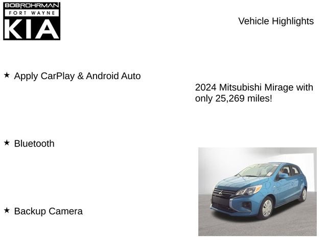 2024 Mitsubishi Mirage ES