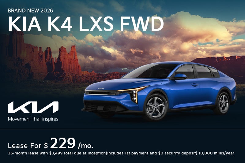 Brand New 2026 Kia K4 LXS FWD 