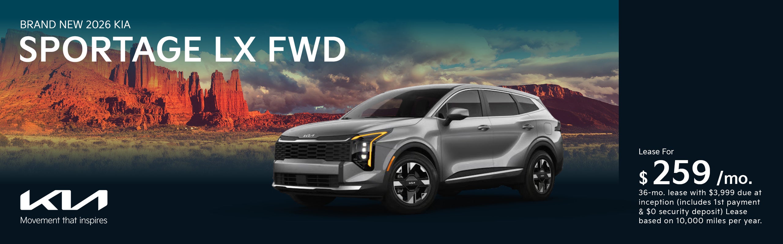 Brand New 2026 Kia Sportage LX FWD