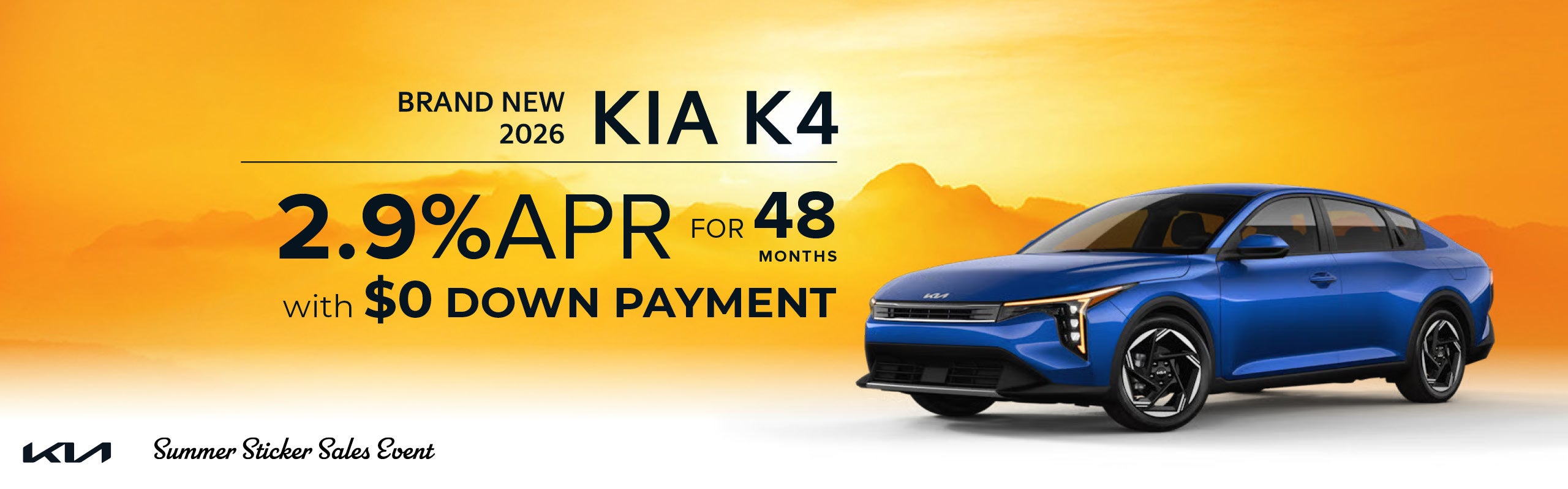 Brand New 2026 Kia K4