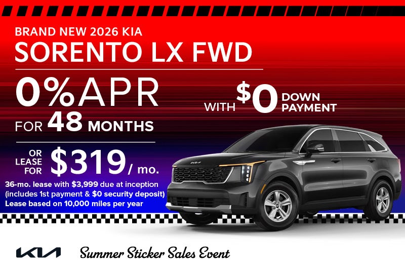 Brand New 2026 Kia SORENTO LX FWD