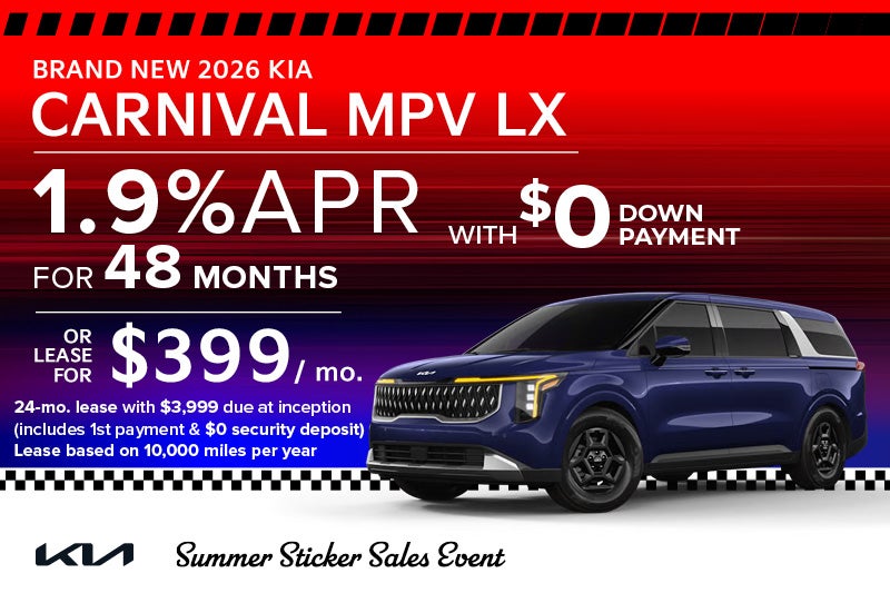 Brand New 2026 Kia CARNIVAL MPV LX