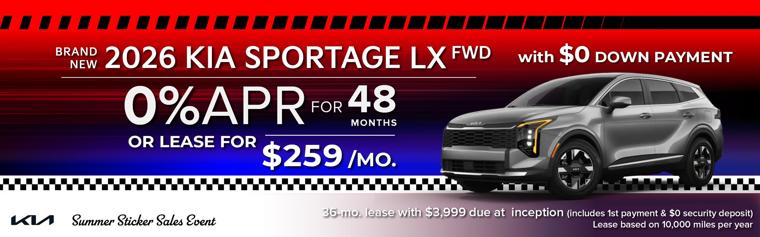 Brand New 2026 Kia SPORTAGE LX FWD